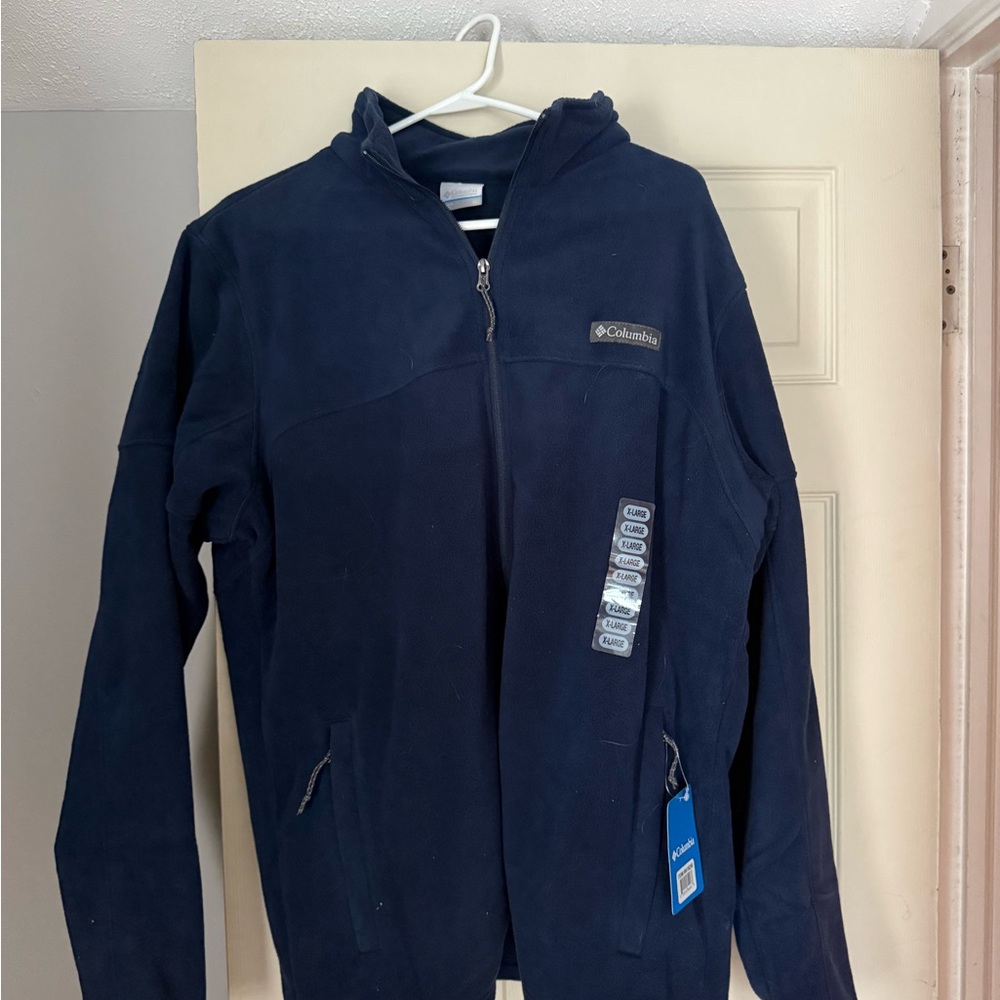 NWT Columbia Navy Blue Fleece Jacket